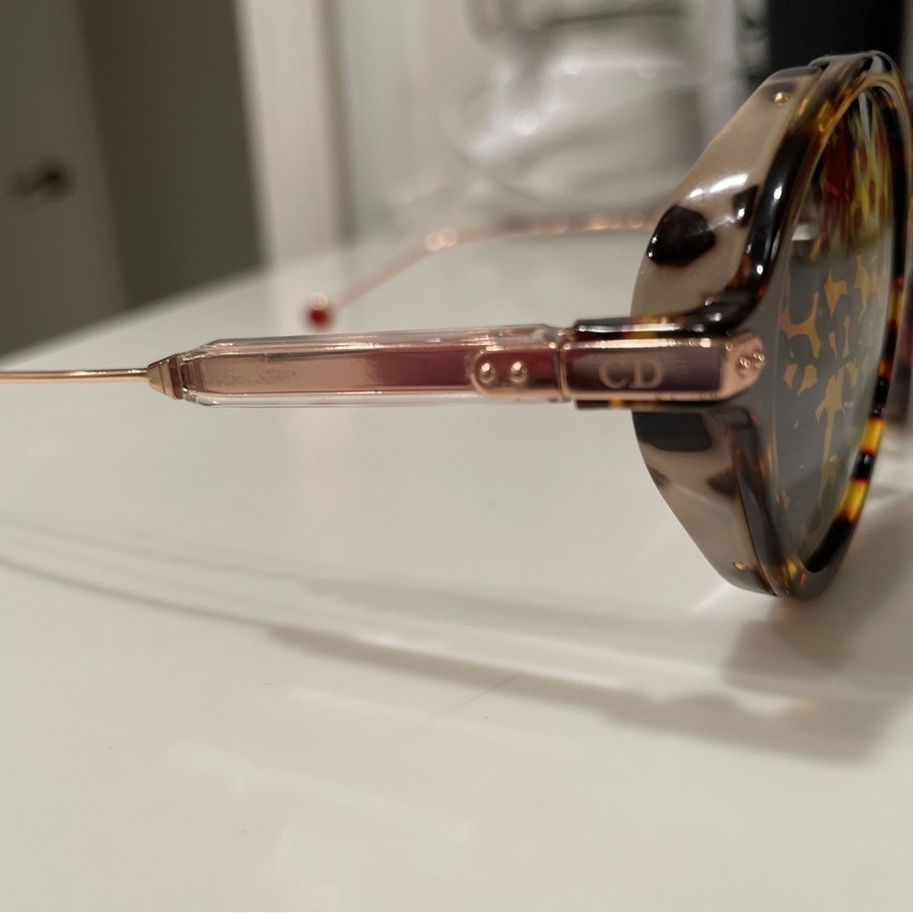 Christian Dior Umbrage Havana Brown Gold Sunglasses - Picture 9 of 13